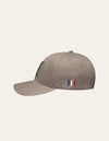 Les Deux MEN Baseball Cap Suede II Cap 839546-Desert Taupe/Pine Green