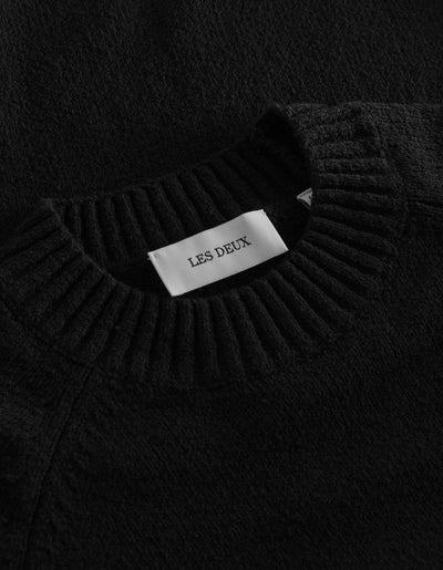 Les Deux MEN Brad Roundneck Knit Knitwear 100100-Black