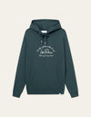 Camden hoodie - pine green/ivory - Mens hoodie in green from Les Deux