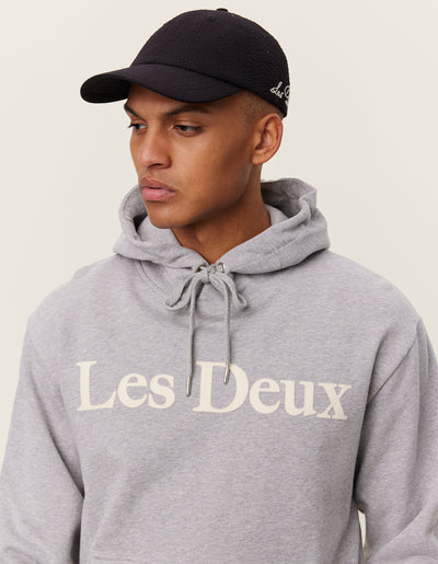 Les Deux MEN Charles Hoodie Hoodie 310201-Light Grey Melange/White