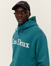 Les Deux MEN Charles Hoodie Hoodie 560201-Pacific Ocean/White