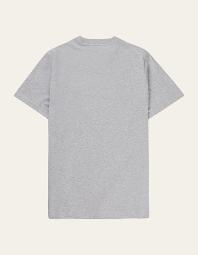 Les Deux MEN Charles T-Shirt T-Shirt 310201-Light Grey Melange/White