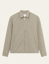 Les Deux MEN Como Coach Twill Pinstripe Jacket Jacket 836215-Light Sand Melange/Ivory