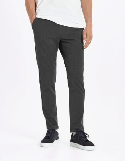 Les Deux MEN Como Suit Pants Pants 350350-Dark Grey Melange