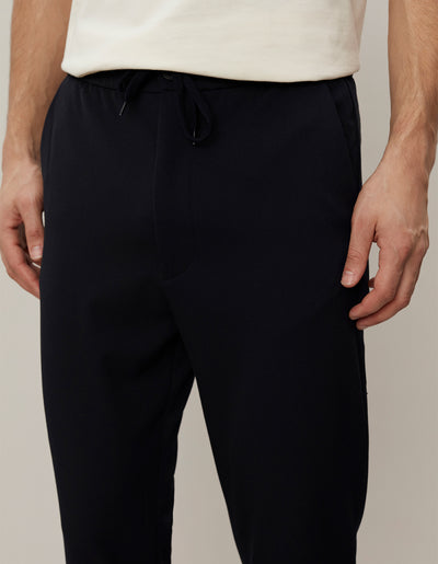 Les Deux MEN Como Tapered Drawstring Pants Pants 4444-Navy