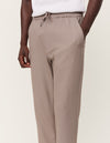 Les Deux MEN Como Tapered Drawstring Pants - Seasonal Pants 857857-Walnut Melange