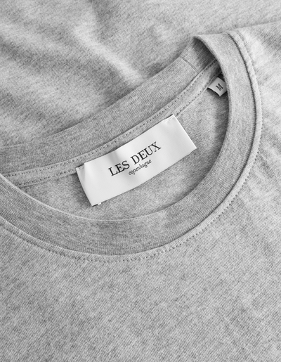 Les Deux MEN Copenhagen 2011 T-Shirt T-Shirt 310201-Light Grey Melange/White