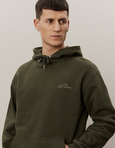 Les Deux MEN Crew Hoodie Hoodie 555550-Forest Green/Surplus Green