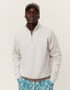 Les Deux MEN Dexter Half-Zip Sweatshirt Sweatshirt 868868-Oatmeal Mélange