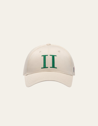 Les Deux MEN Encore Organic Baseball Cap Cap 215565-Ivory/Vintage Green