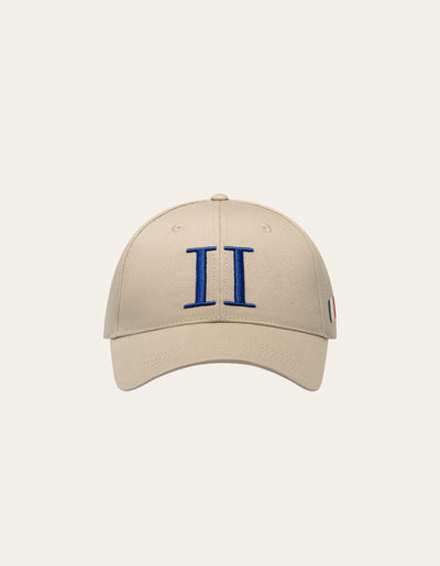 Encore organic baseball cap - dark sand/surf blue - Mens cap in ivory from Les Deux