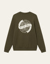 Les Deux MEN Globe Sweatshirt Sweatshirt 522215-Olive Night/Ivory