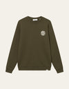 Les Deux MEN Globe Sweatshirt Sweatshirt 522215-Olive Night/Ivory