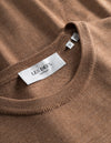 Les Deux MEN Greyson Merino Knit Knitwear 843843-Camel Melange