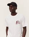 Les Deux MEN Hotel T-Shirt T-Shirt 218625-Light Ivory/Dark Burgundy