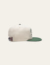 Les Deux MEN Ivy League Cap Cap 215567-Ivory/Grass Green