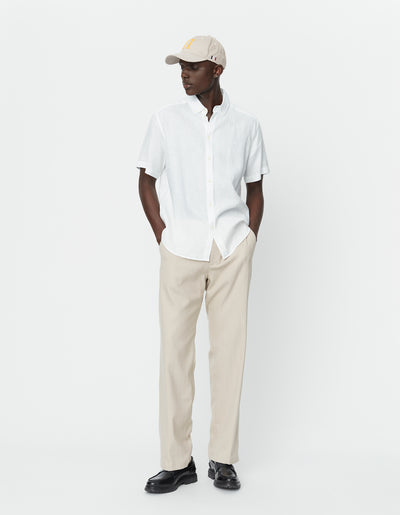 Les Deux MEN Kris Linen SS Shirt Shirt 201201-White