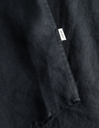 Les Deux MEN Kris Linen SS Shirt Shirt 460460-Dark Navy
