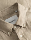 Les Deux MEN Kristian Linen B.D. Shirt Shirt 810810-Dark Sand