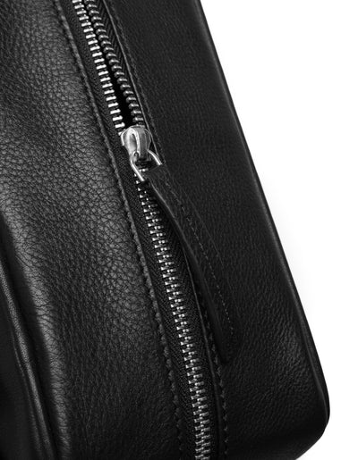 Les Deux MEN Leather Wash Bag Bags 100100-Black