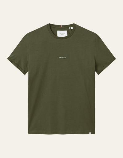 Les Deux MEN Lens T-Shirt T-Shirt 522215-Olive Night/Ivory