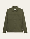 Les Deux MEN Marseille Herringbone Jacket Jacket 550552-Surplus Green/Olive Night