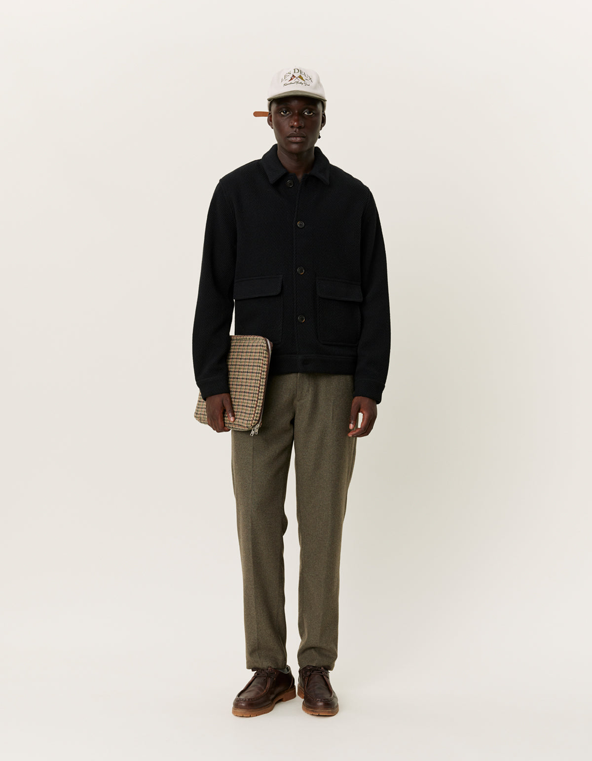 Nash Wool Hybrid Jacket 3.0 - Black/Black | Les Deux