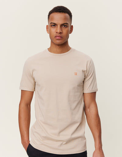 Les Deux MEN Nørregaard T-Shirt - Seasonal T-Shirt 817730-Light Desert Sand/Orange
