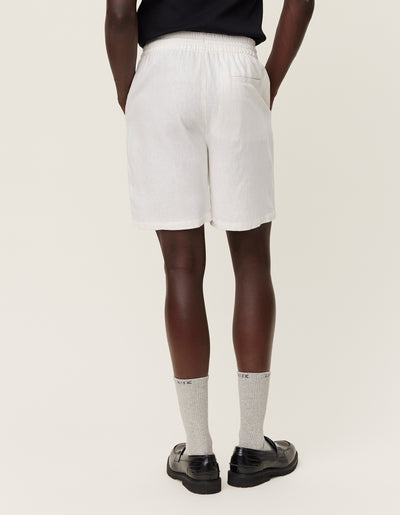 Les Deux MEN Otto Linen Shorts Shorts 201201-White