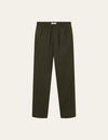 Les Deux MEN Patrick Linen Pants Pants 555555-Forest Green