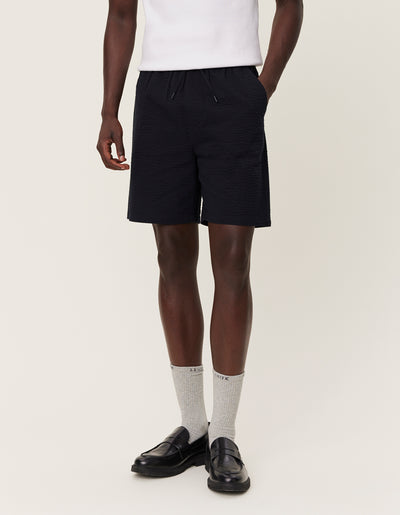 Les Deux MEN Patrick Seersucker Shorts Shorts 100100-Black