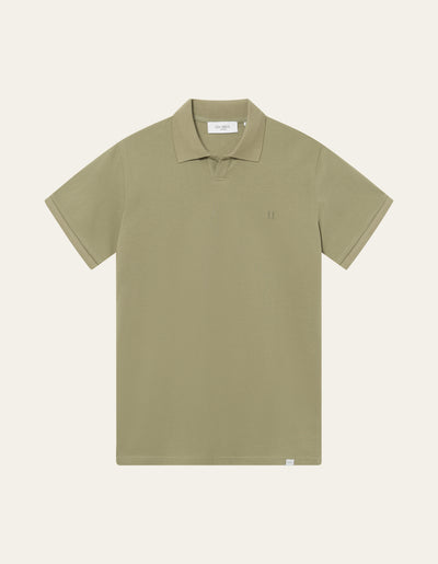 Les Deux MEN Piqué Polo T-Shirt 550550-Surplus Green