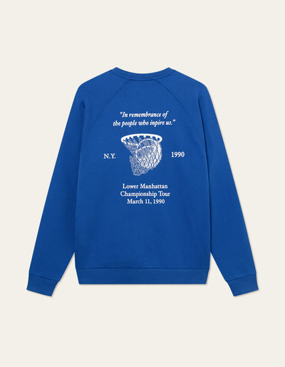 Les Deux MEN Tournament Sweatshirt Sweatshirt 480201-Surf Blue/White