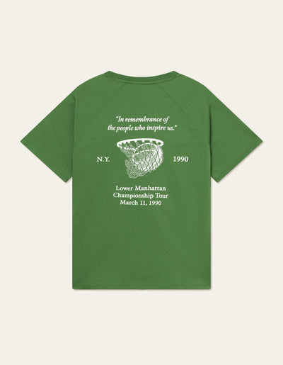 Les Deux MEN Tournament T-Shirt T-Shirt 565201-Vintage Green/White