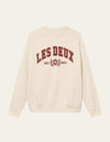 Les Deux MEN University Sweatshirt Sweatshirt 218634-Light Ivory/Burnt Red