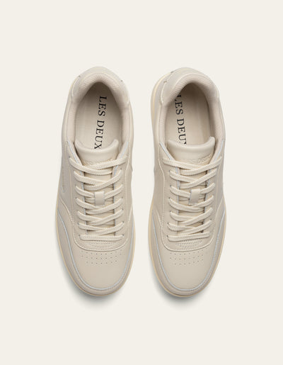 Les Deux MEN Wolfe Leather Sneaker Shoes 201201-White