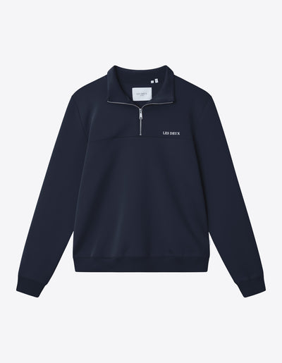 Ballier track half-zip sweatshirt - dark navy - Mens regular tracksuit in navy from Les Deux