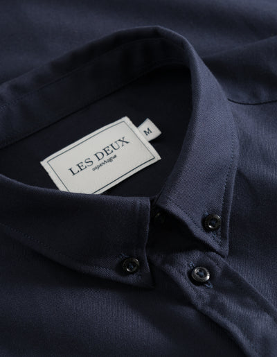 Les Deux MEN Christoph Oxford Shirt Shirt 4646-Dark Navy