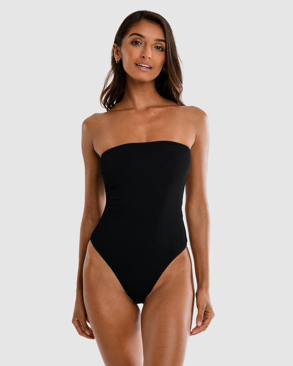 strapless one piece swimwear australia