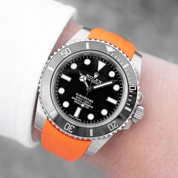 rolex orange rubber strap