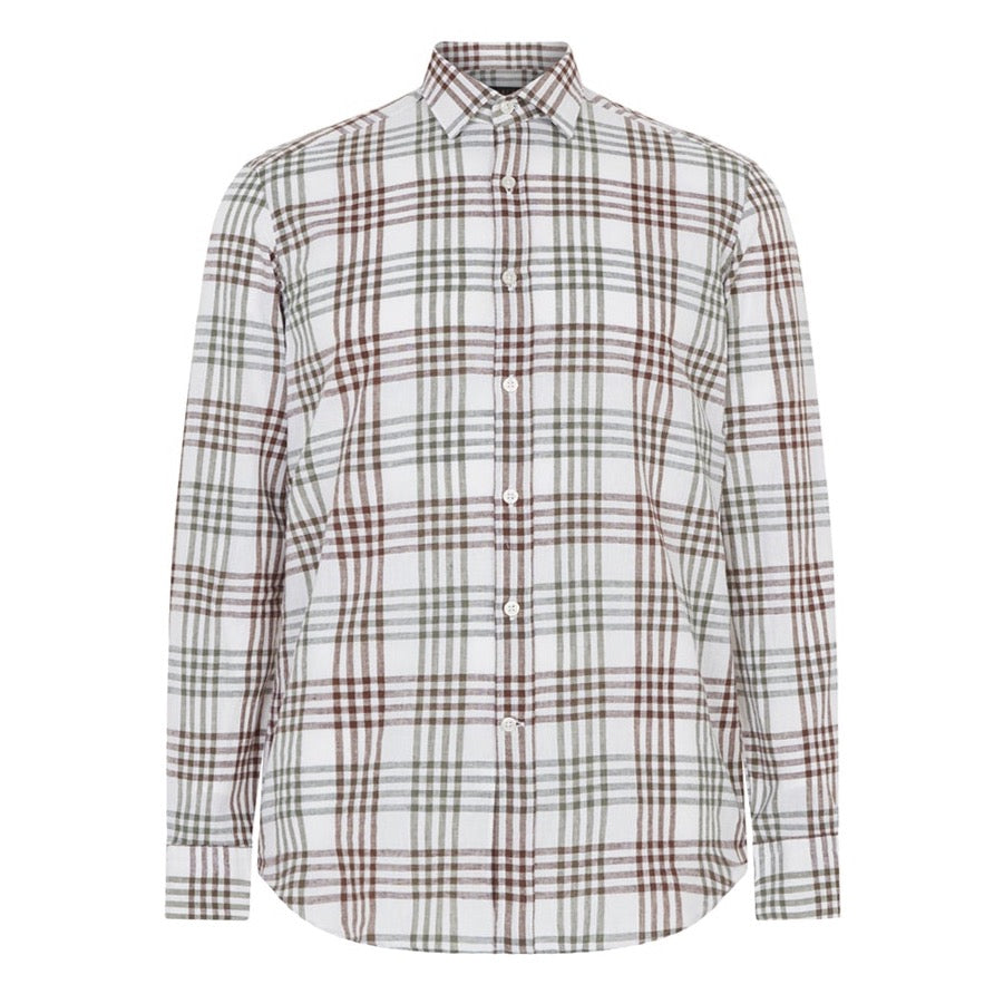 CREAM MULTI CHECK SHIRT