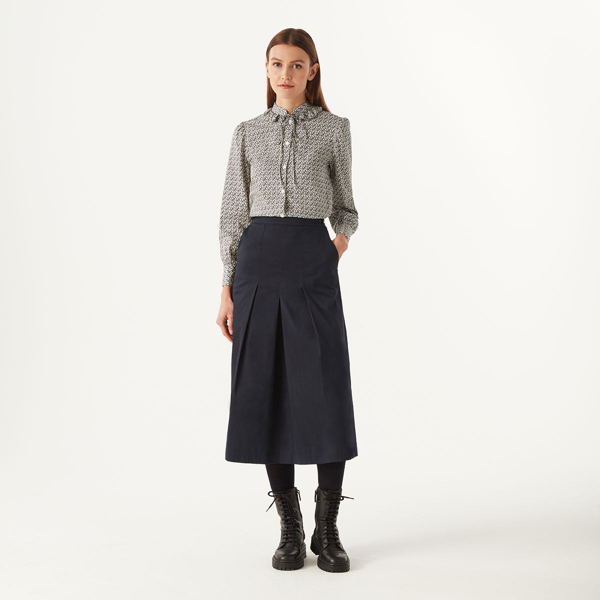 JERMYN SKIRT - NAVY