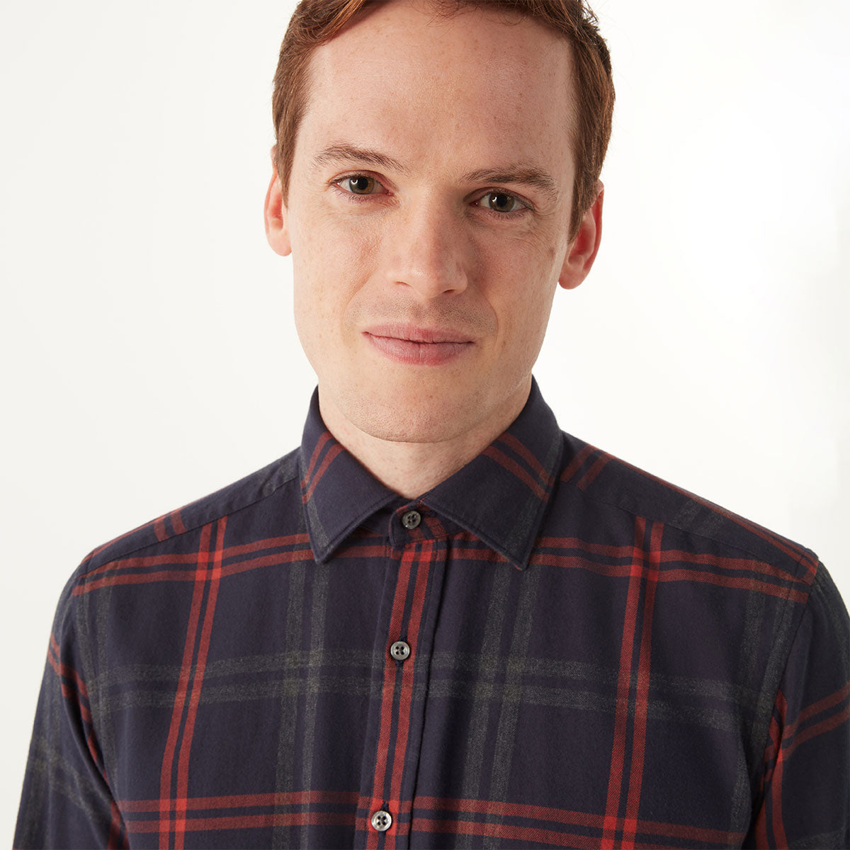 NAVY & RED CHECK SHIRT