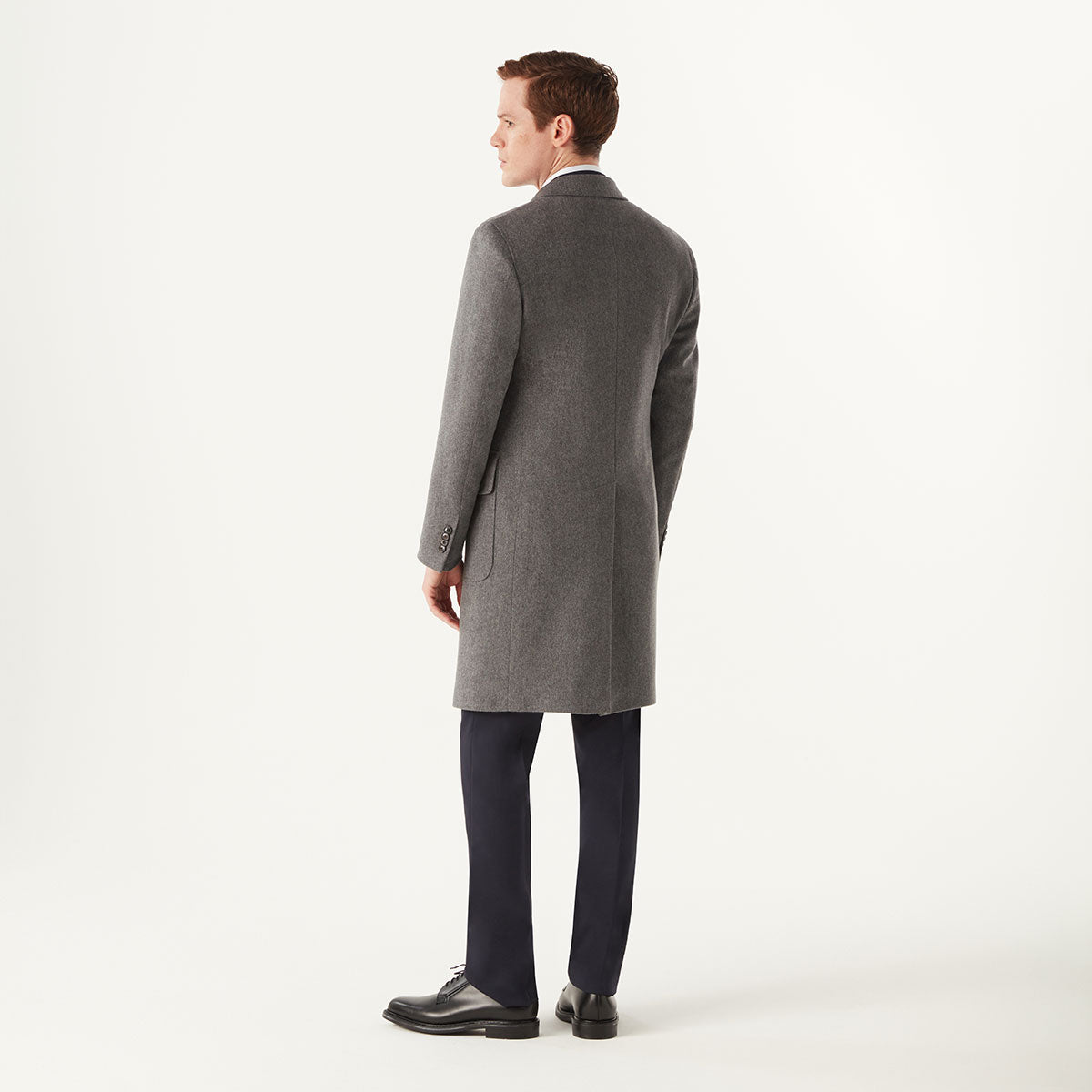 DOUBLE-BREASTED WOOLLEN OVERCOAT