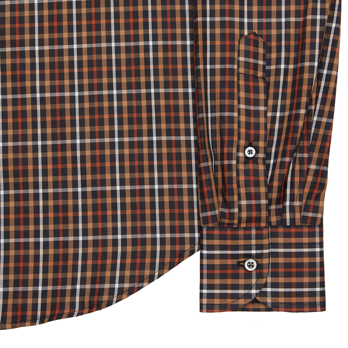 DARK BROWN CHECK SHIRT