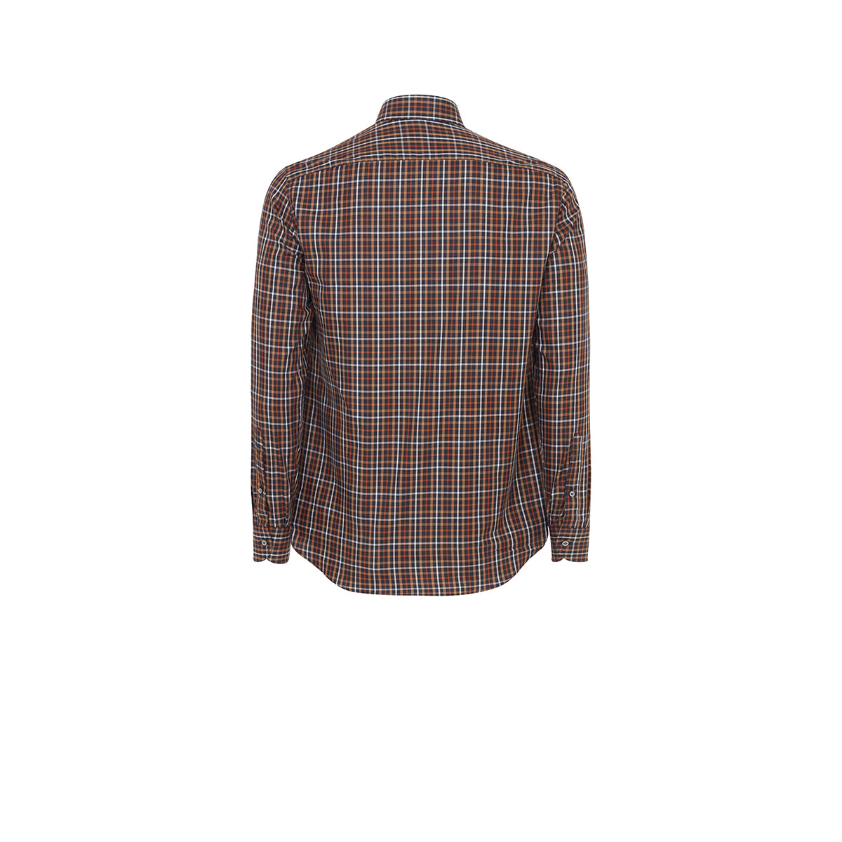 DARK BROWN CHECK SHIRT