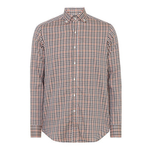 DARK BROWN CHECK SHIRT – DAKS