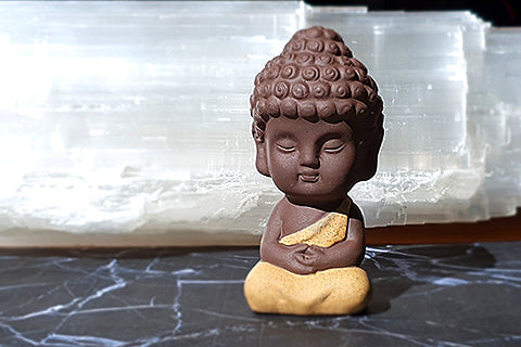 White Little Buddha Incense Burner – MindfulSouls