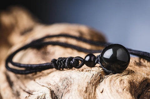 Obsidian Stone Necklace