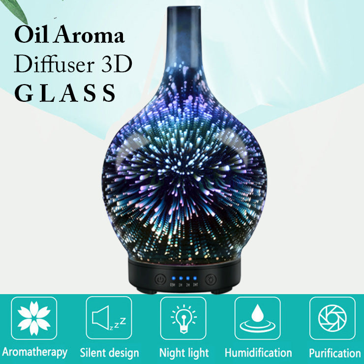 Oil Aroma Diffuser 3D Glass